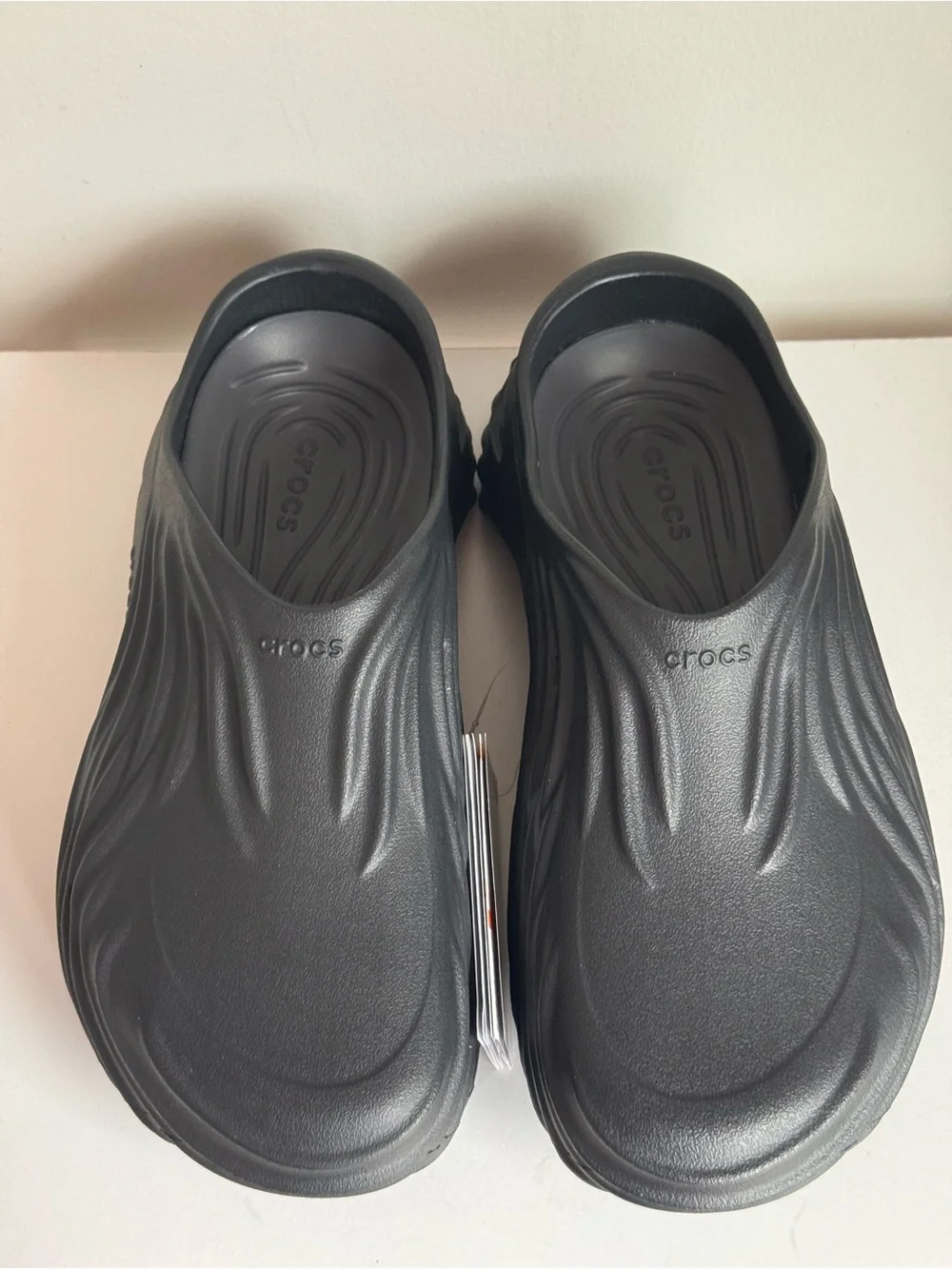 Crocs Echo Wave Slip On Black Shoes Unisex Men’s 9 Women’s 11 NWT
